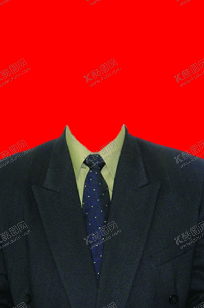 编号：85656604200617528268【酷图网】源文件下载-西装证件照模板