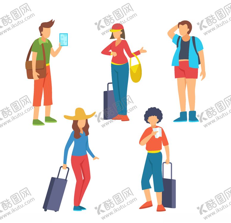 编号：30875309231210403811【酷图网】源文件下载-旅客游客