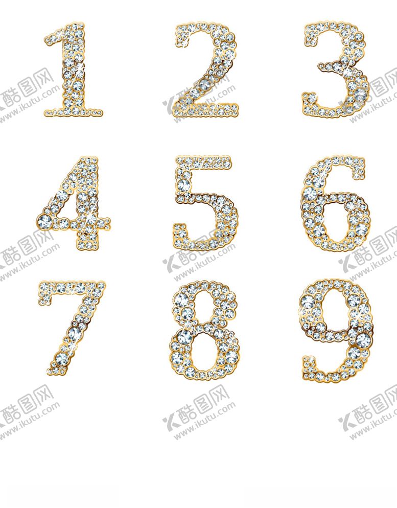 编号：37931209212334263694【酷图网】源文件下载-数字1-9