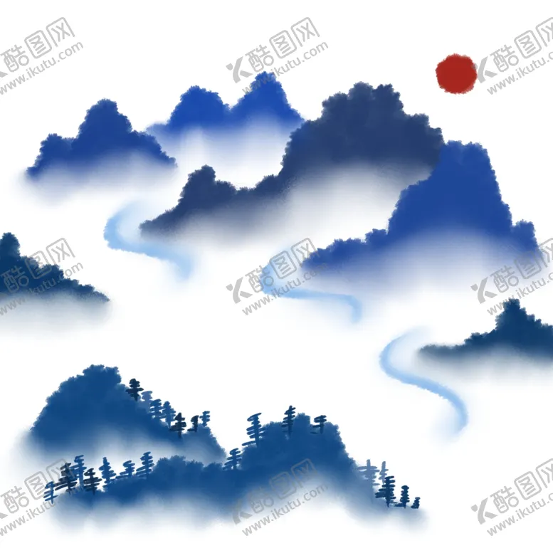 编号：42133807012151301408【酷图网】源文件下载-中国风山脉素材