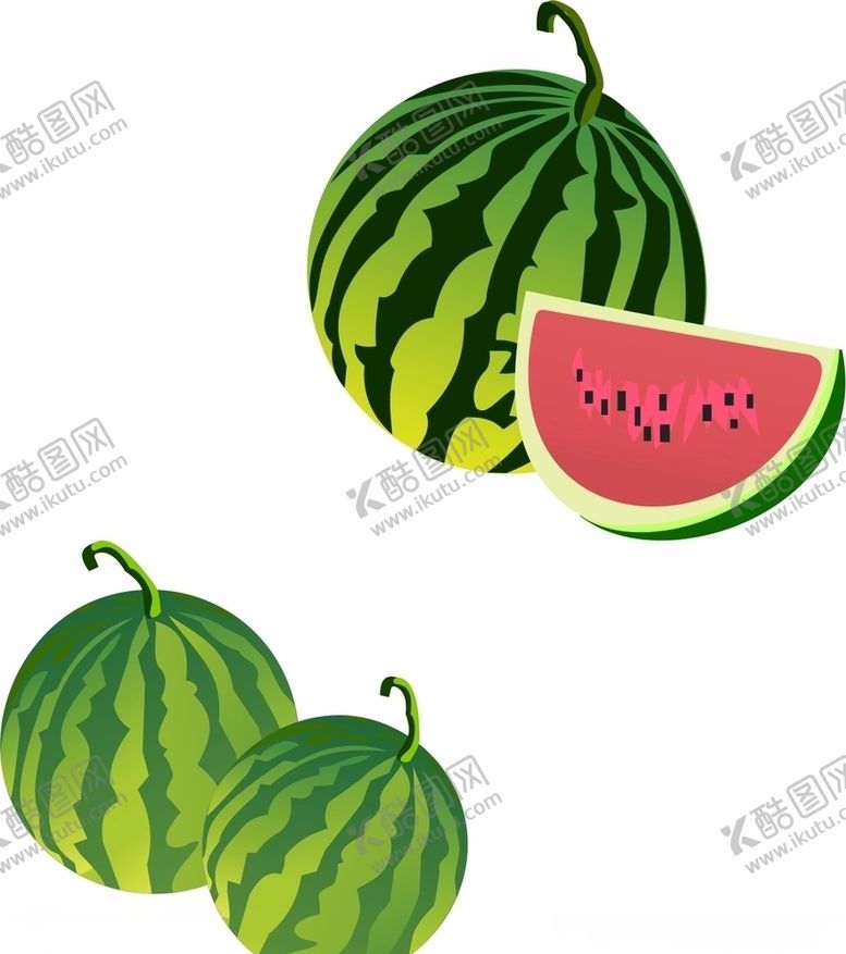 编号：21721004211224298142【酷图网】源文件下载-西瓜矢量