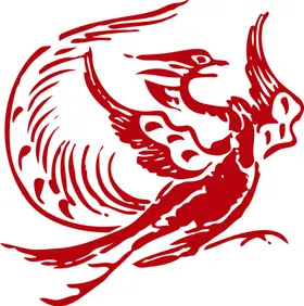 凤凰古代凤复古龙凤图腾