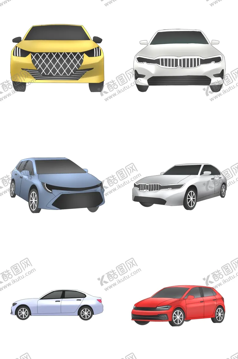 编号：18039912101304405491【酷图网】源文件下载-汽车轿车插画