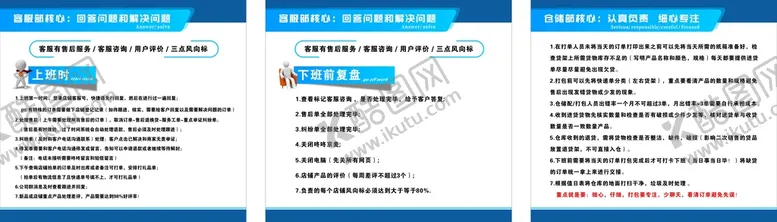 编号：61566812201635472908【酷图网】源文件下载-客服制度展板