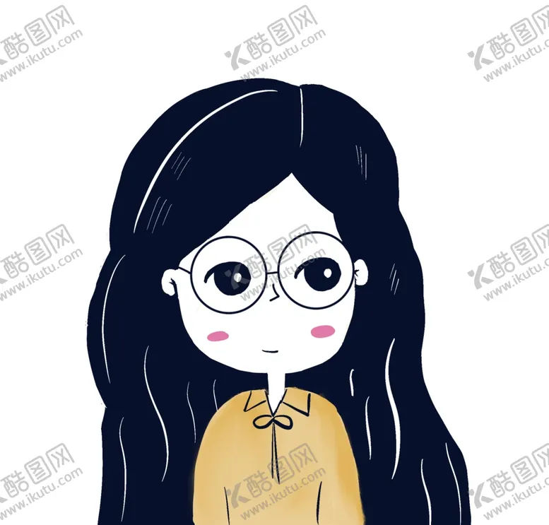 编号：18357209212122033416【酷图网】源文件下载-卡通女孩头像