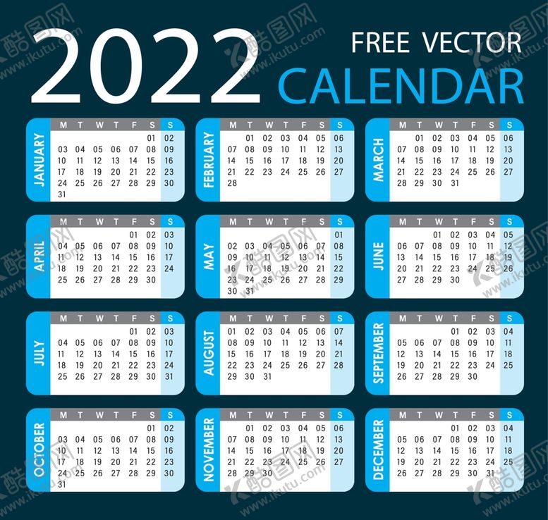 编号：75698109190305037638【酷图网】源文件下载-2022年历