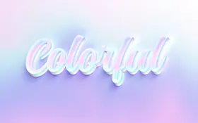 3D字体创意玻璃效果