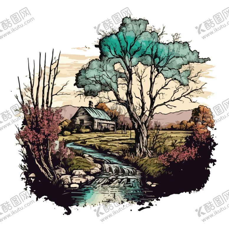 编号：79584311011625373207【酷图网】源文件下载-水彩画