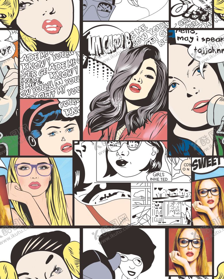 编号：55179209181018084342【酷图网】源文件下载-手绘大牌报纸数码印