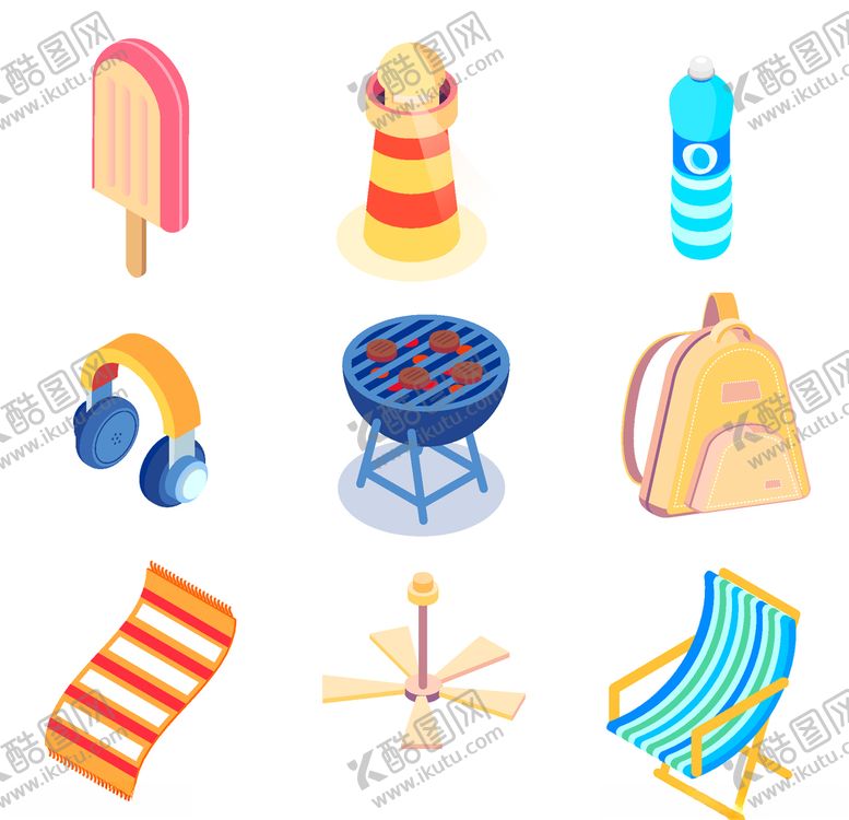 编号：62984109120504441003【酷图网】源文件下载-夏日元素