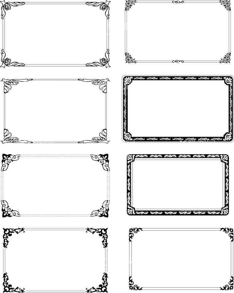 编号：30527110101508238152【酷图网】源文件下载-边框