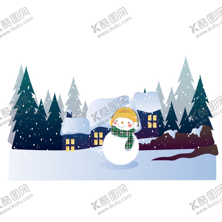 编号：47102509261849051304【酷图网】源文件下载-卡通雪人插画
