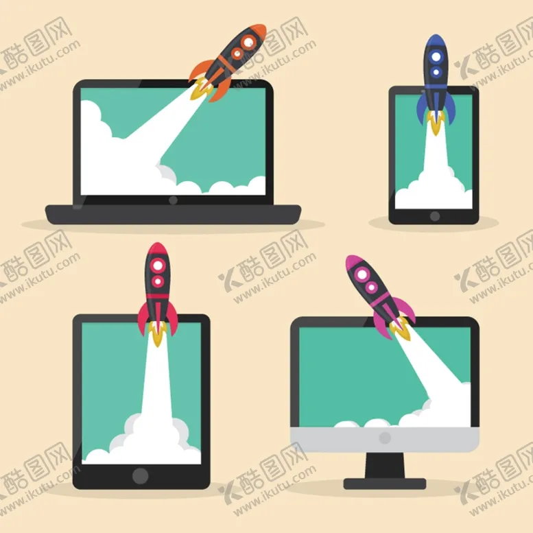编号：48272910181954141727【酷图网】源文件下载-冲出屏幕的火箭