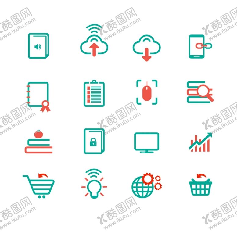 编号：26340910040732256045【酷图网】源文件下载-网络元素图标矢量