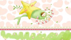 卡通星星背景墙