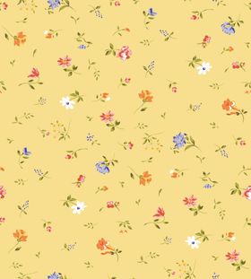 小碎花黄色花卉背景图案
