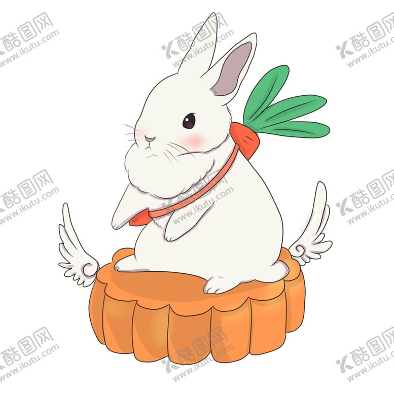 编号：37700901171212054696【酷图网】源文件下载-中秋插画   可爱卡通兔子  