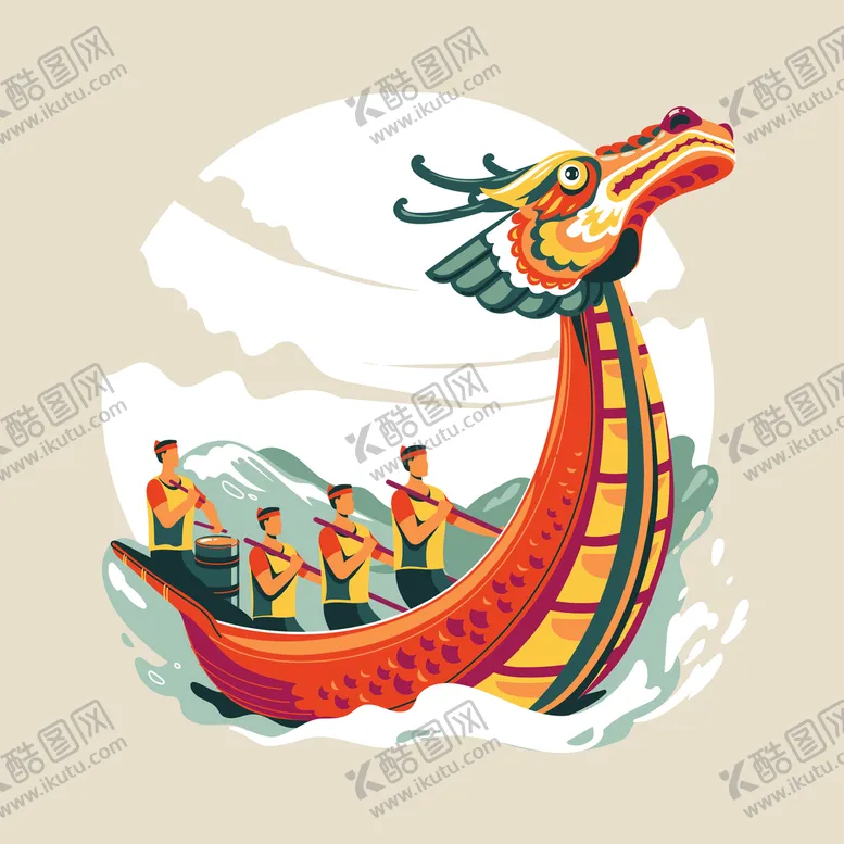编号：40581609250851590432【酷图网】源文件下载-端午赛龙舟