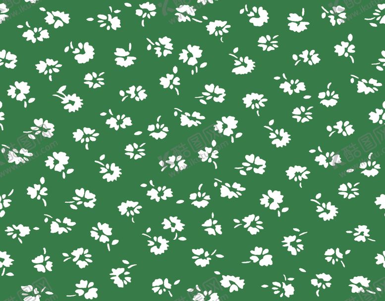 编号：19895209262358514717【酷图网】源文件下载-清新绿底小碎花设计简约