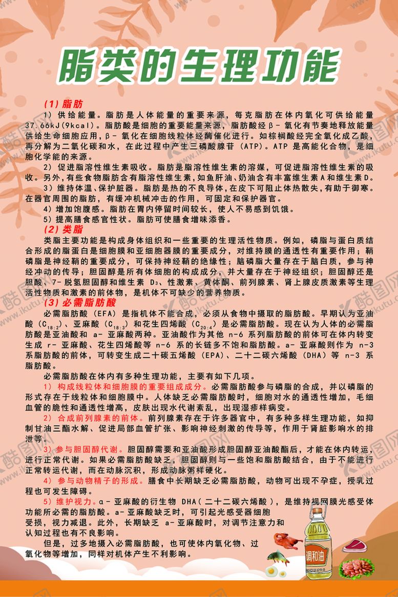 编号：06798210031439267635【酷图网】源文件下载-脂类的生理功能