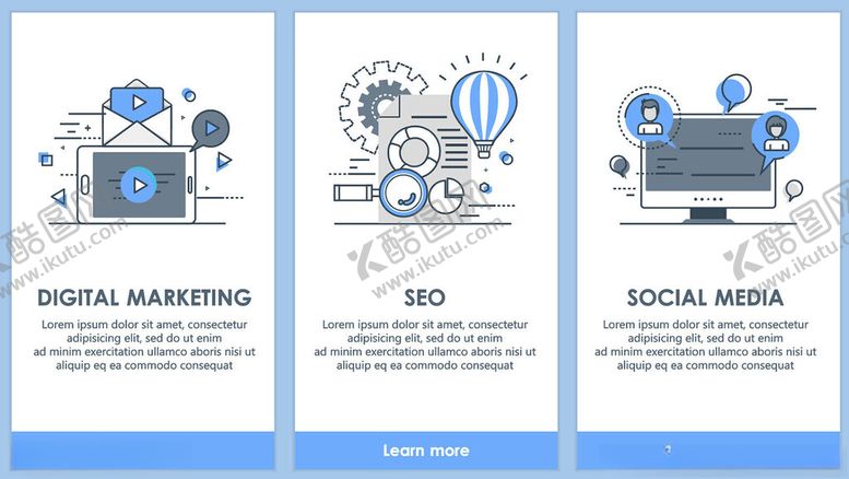 编号：47763711021423348862【酷图网】源文件下载-数字营销相关概念展示图