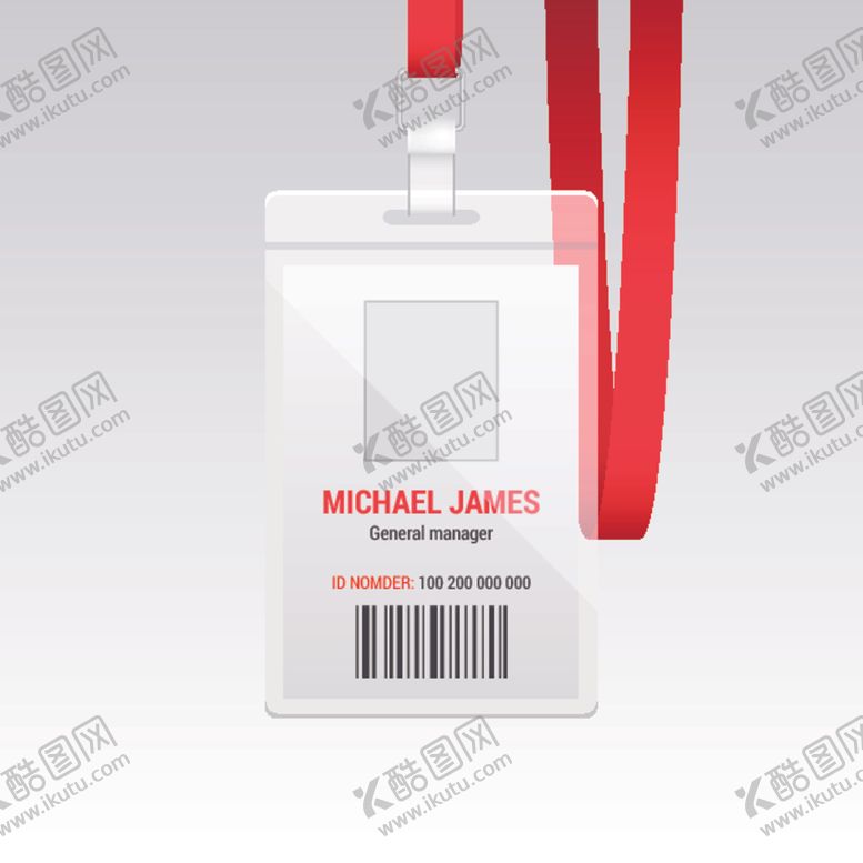 编号：21403309210413373639【酷图网】源文件下载-胸卡工作证