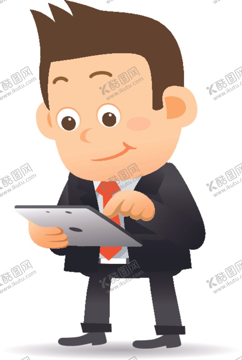 编号：61561410281337158619【酷图网】源文件下载-卡通商务男性