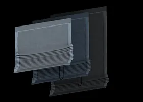 窗帘折叠灰色窗帘室内