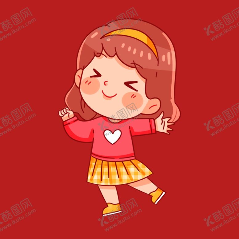 编号：10979602191525204532【酷图网】源文件下载-手绘儿童女孩