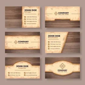 复古风格名片设计模板