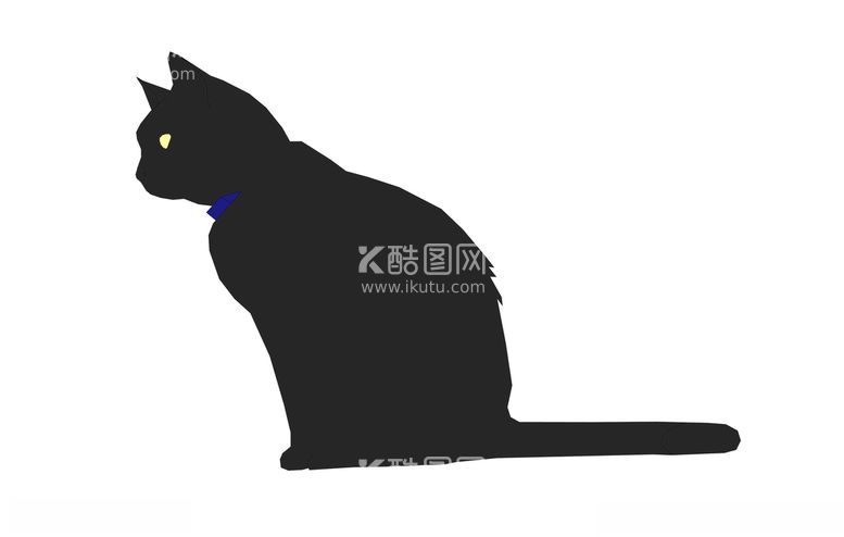 编号：13498403120544271511【酷图网】源文件下载-卡通黑猫