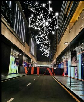 铭星工厂设计制作安装户外跨街灯