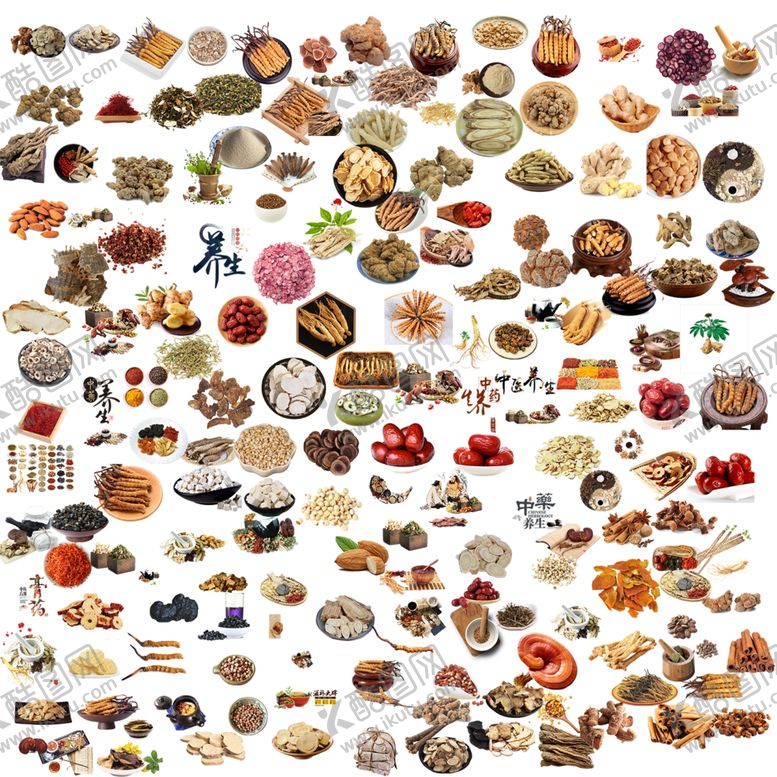 编号：60739210050848547686【酷图网】源文件下载-中药免扣素材