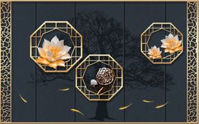 新中式背景墙