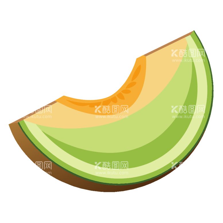 编号：99268912192310055550【酷图网】源文件下载-哈密瓜剖面素材