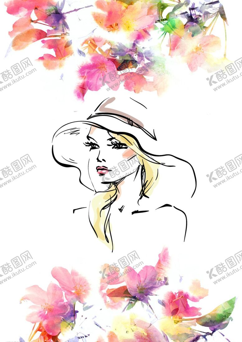 编号：19591009111559303012【酷图网】源文件下载-手绘女孩子