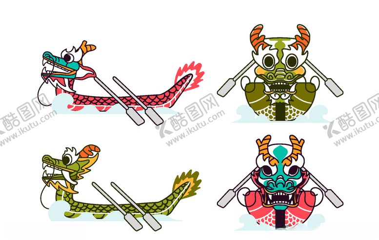 编号：56872309161305058410【酷图网】源文件下载-矢量端午龙舟