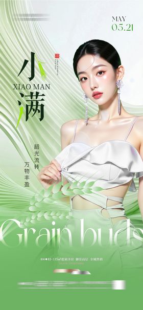 地产小满节气海报