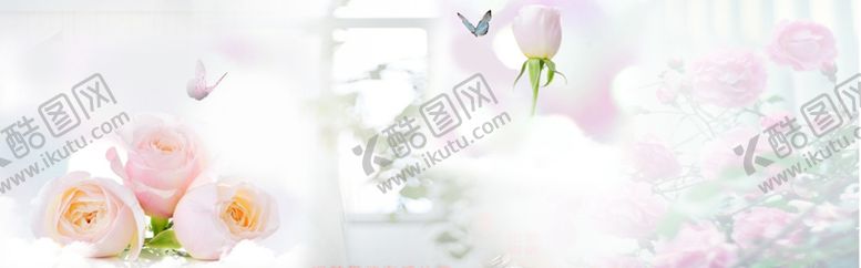 编号：22119007050730047903【酷图网】源文件下载-温馨花朵蝴蝶背景