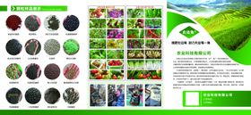 农业三折页