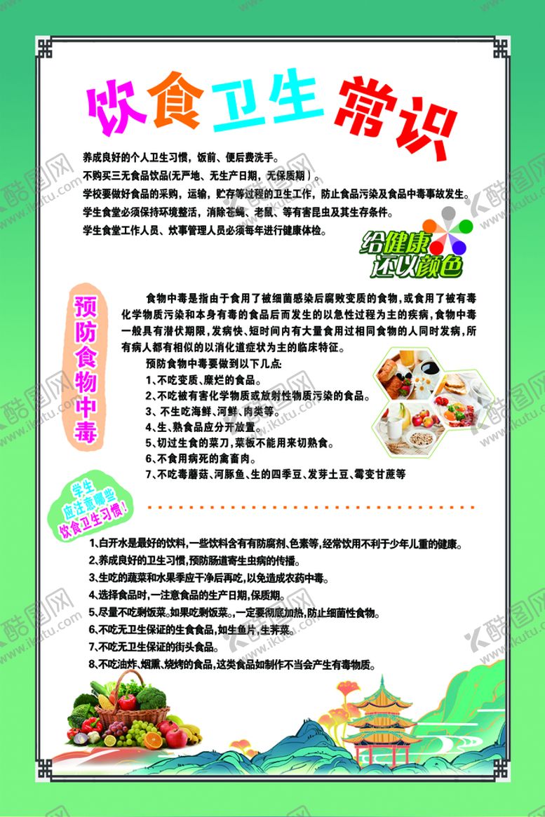编号：21649310042230171036【酷图网】源文件下载-饮食卫生常识