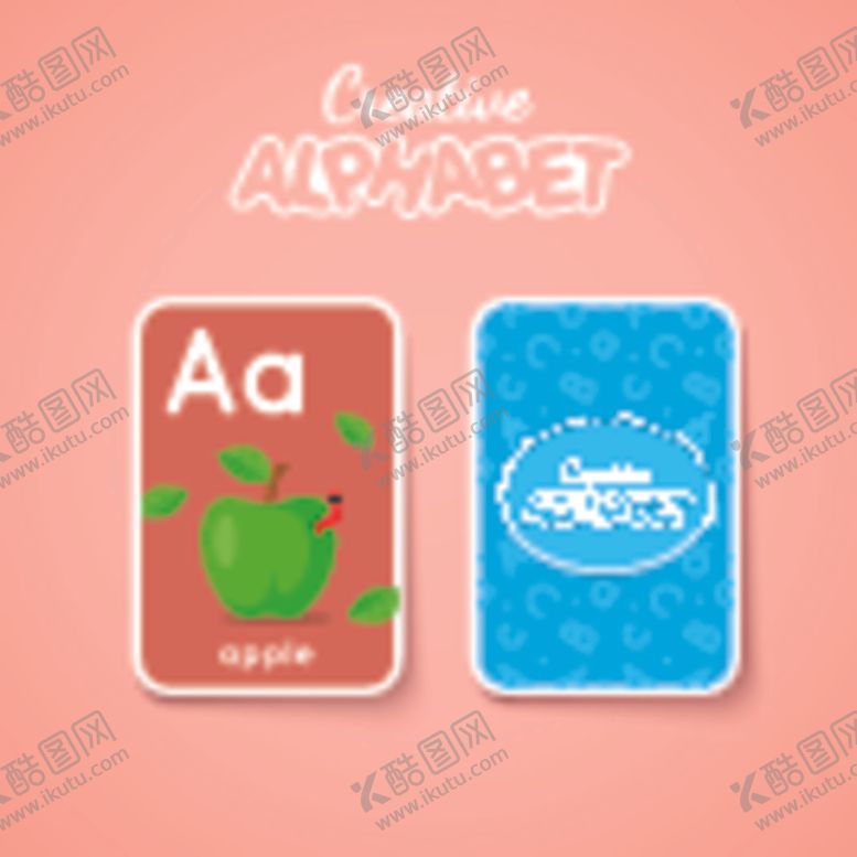 编号：20224210170724353394【酷图网】源文件下载-卡通英语卡片