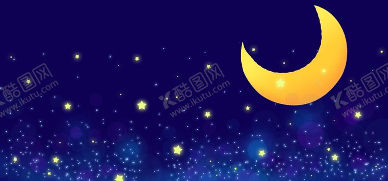 编号：78412904181313029141【酷图网】源文件下载-蓝色卡通儿童星空背景