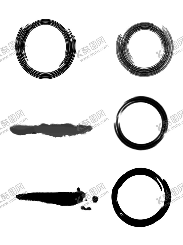 编号：10458905181013342646【酷图网】源文件下载-水墨素材毛笔画素材墨迹素材