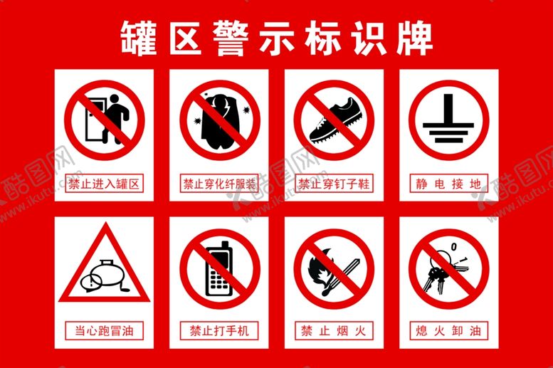 编号：48715810250434251719【酷图网】源文件下载-加油站警示牌