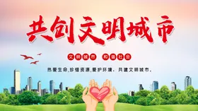 文明城市展板