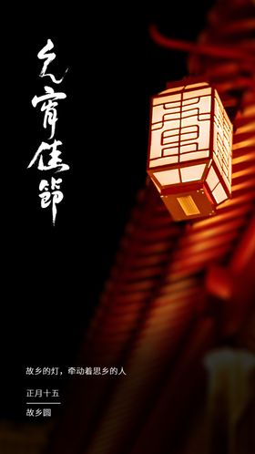 元宵节海报宣传正月十五晚会