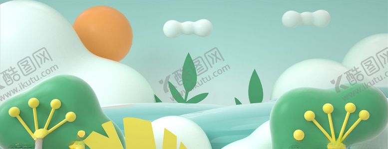 编号：41363109192311045597【酷图网】源文件下载-立体模型风景