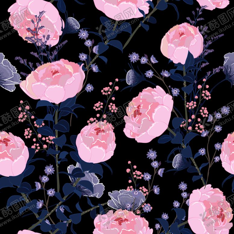 编号：65497009231532074681【酷图网】源文件下载-牡丹图案背景
