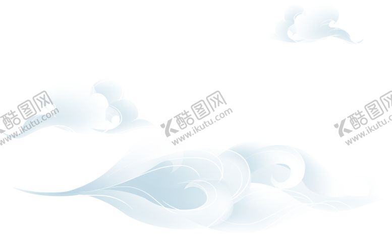 编号：56303409152233109890【酷图网】源文件下载-云朵云层插画卡通国风古风素材